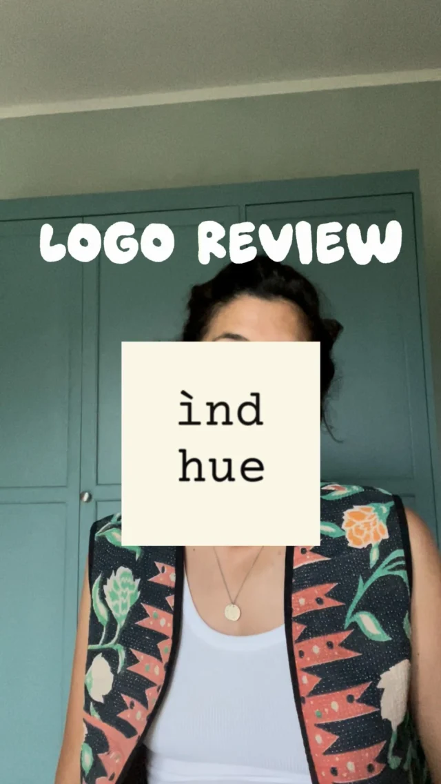 Oggi logo review per il progetto @ind_hue . Un logo per un progetto indipendente di abiti sartoriali colorati con tinte naturali. 
Grazie Luana per esserti esposta 🌱 
La prossima settimana ci vediamo con l’ultima review🙌